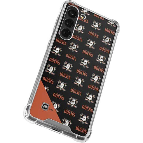 NHL Anaheim Ducks Pattern Galaxy S24 FE Clear Case